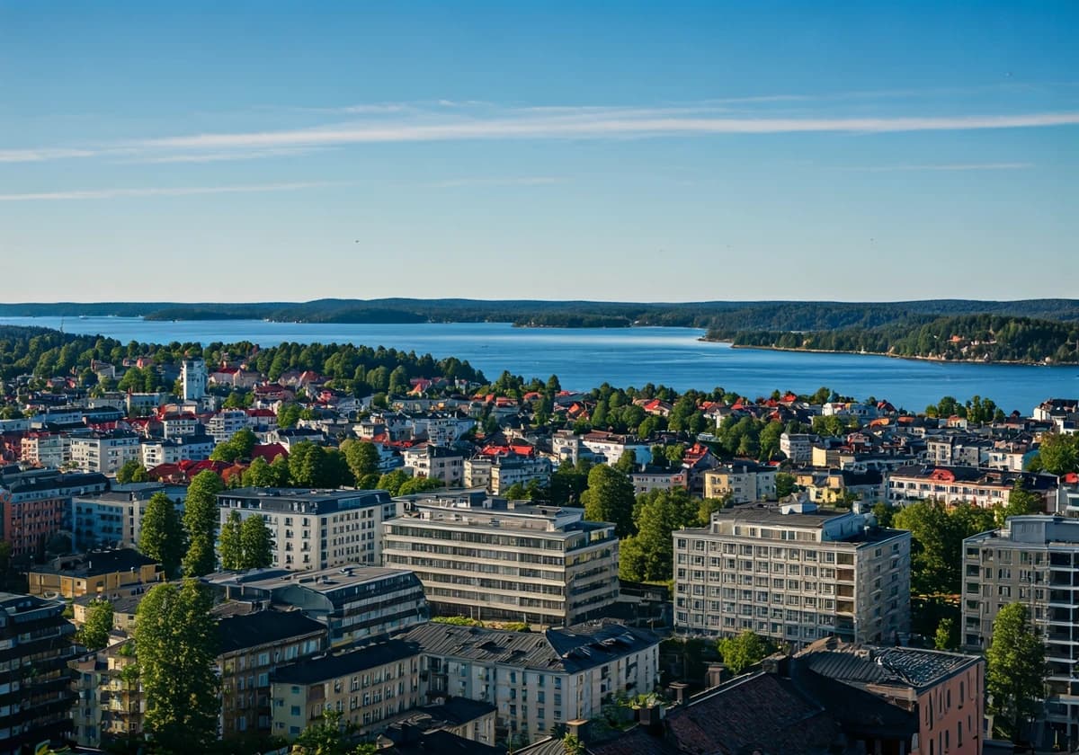 Utsikt över Östersund